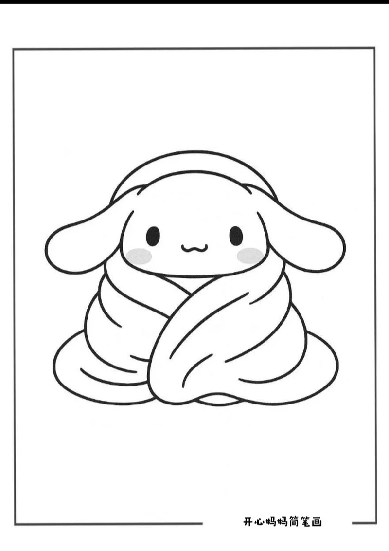 Tải ngay bộ hình tô màu Cinnamoroll cực hot cho bé tập tô mỗi ngày