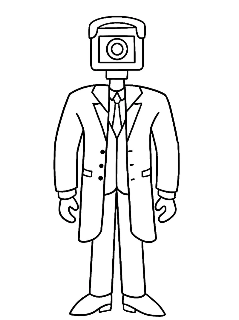 Tải miễn phí tranh tô màu Cameraman miễn phí cực đẹp cho bé tập tô tại nhà