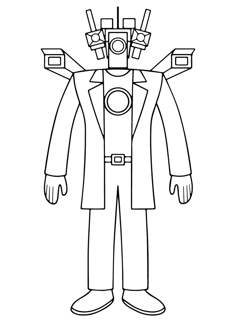 Tuyển tập tranh tô màu Cameraman nghệ thuật cho bé phát triển năng khiếu vẽ