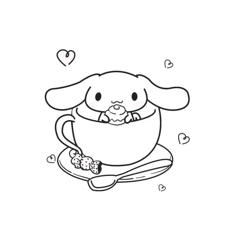 Tải ngay tranh tô màu Cinnamoroll cho trẻ em giúp bé vừa học vừa chơi